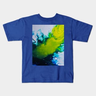 Om Feather Waves Kids T-Shirt